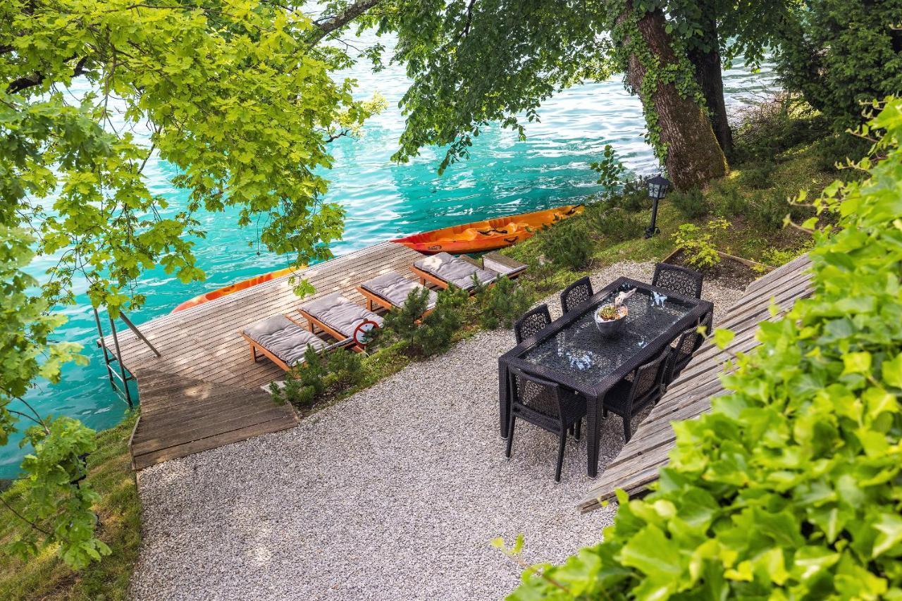 Private Beach House On Lake Bled Buitenkant foto