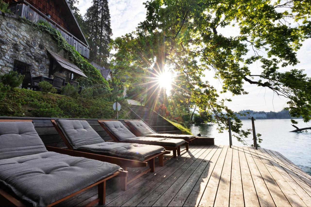 Private Beach House On Lake Bled Buitenkant foto